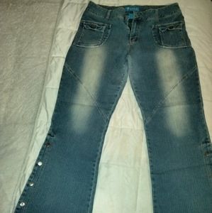 Hoi Kam jeans, size 11/12, blue jeans with distressed look